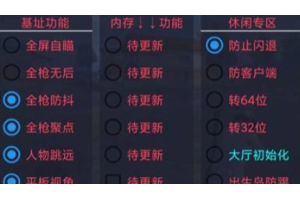 和平精英外挂类型
